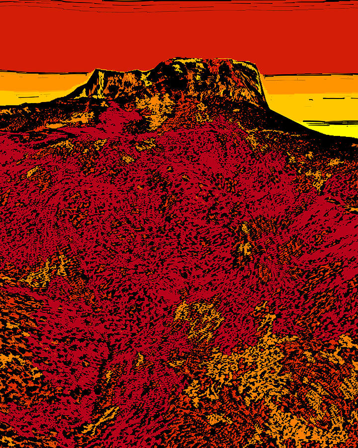 Fishers Peak - Colorado Digital Art