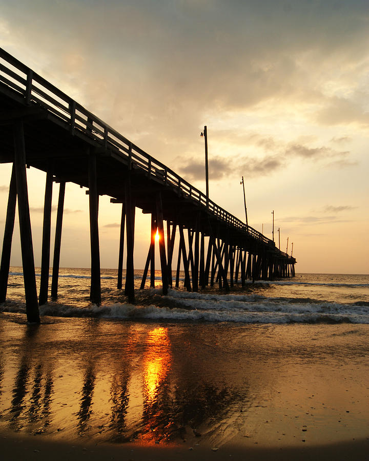 Sunset Photograph - Fishin pier by Phil Alderton