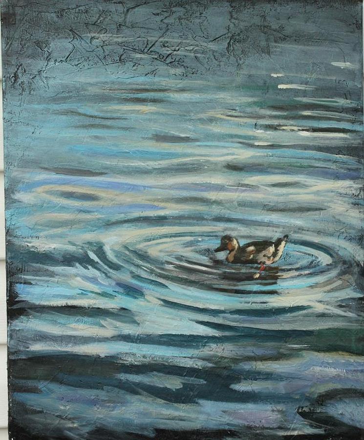 Fishin Painting by Susan Bradbury