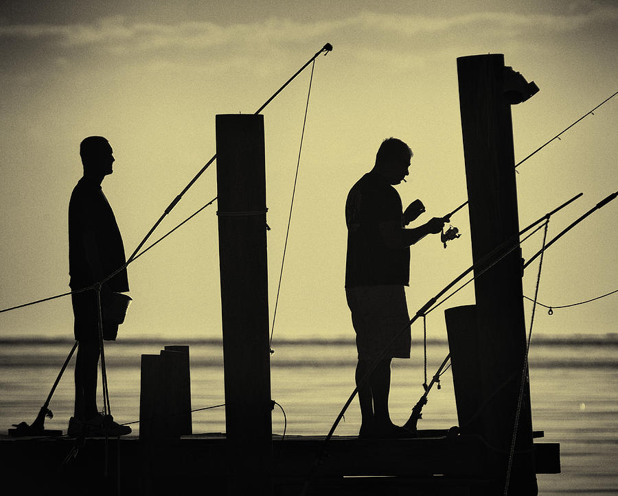 Fishing at Dawn Photograph by Fran Gallogly