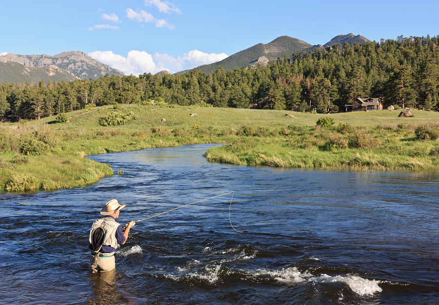 Fishing at RMNP Colorado Photograph by James Gordon Patterson | Fine ...