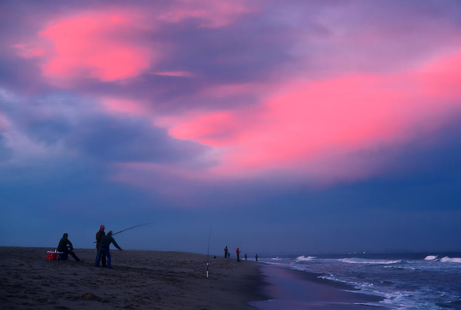 Fishing at Sandy Hook New Jersey Photograph by Kellice Swaggerty