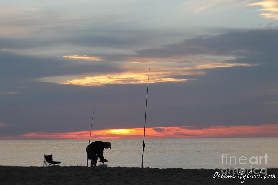 Fishing at Sunrise Photograph by Robert Banach