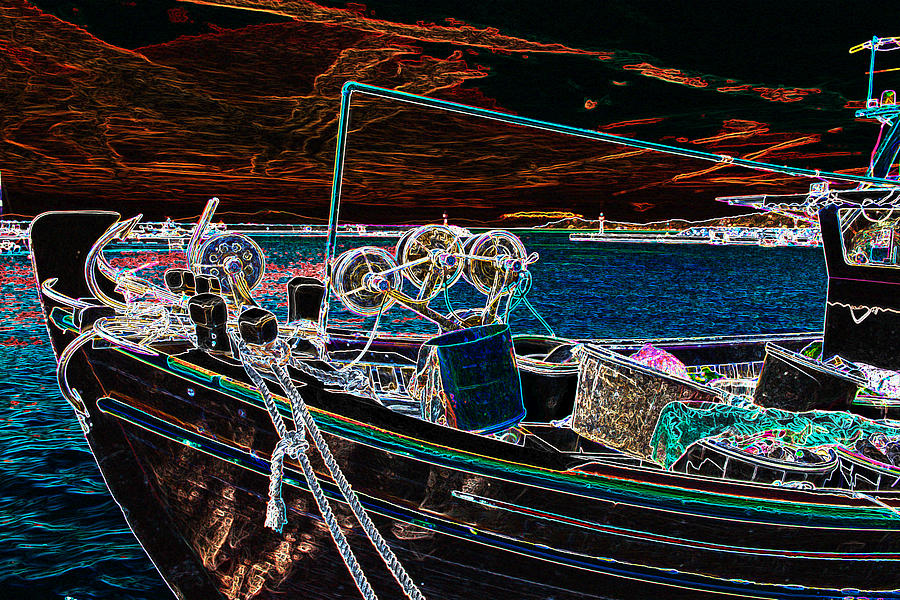 Fishing Boat Bow Digital Art by Roy Pedersen