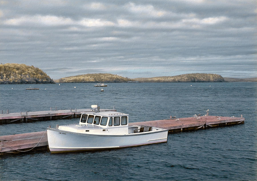 Fishing Boat in Bar Harbor Photograph by Cindy Archbell - Fine Art America