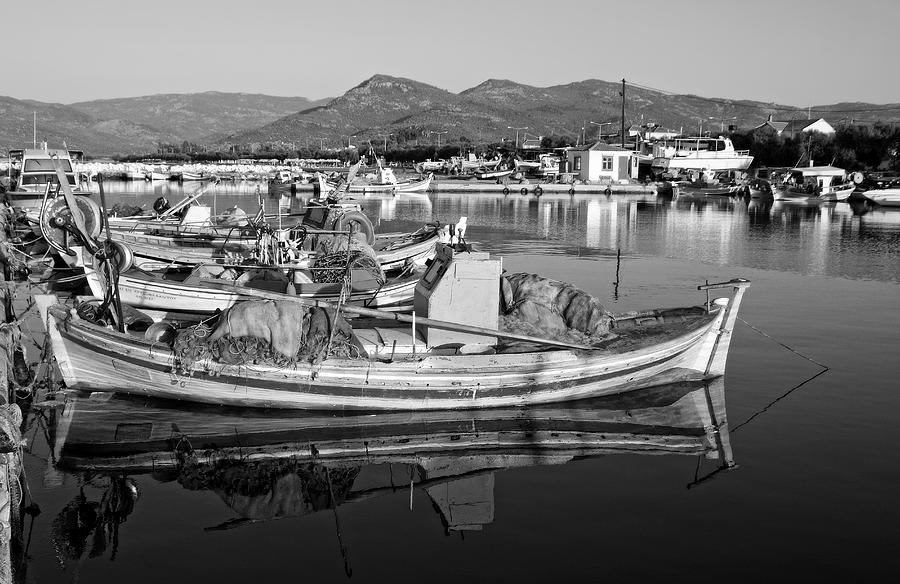 Fishing boat in Lesvos island #3 Photograph by George Atsametakis