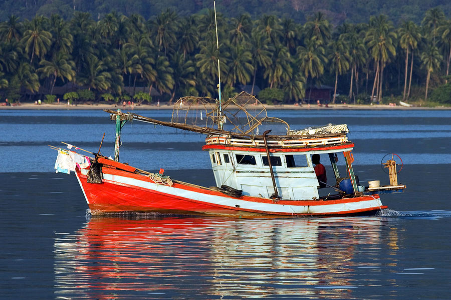 Fishing Boat in Thailand Photograph by Artur Bogacki