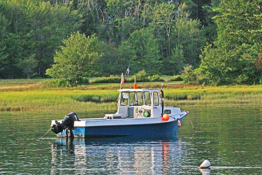 Fishing Boat Cape Neddick Maine Photograph by Michael Saunders