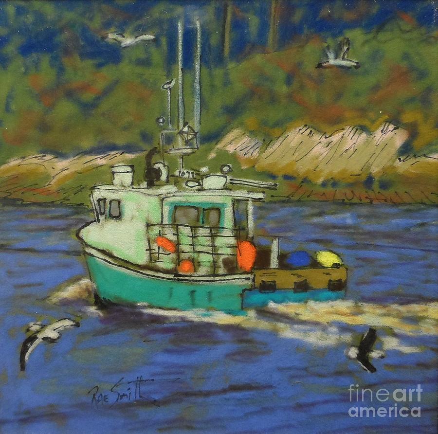 Fishing Boat Pastel by Rae  Smith