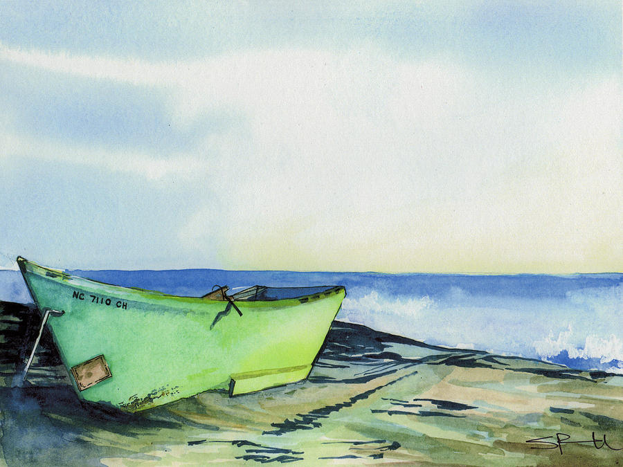 Fishing Boat Painting by Sean Parnell