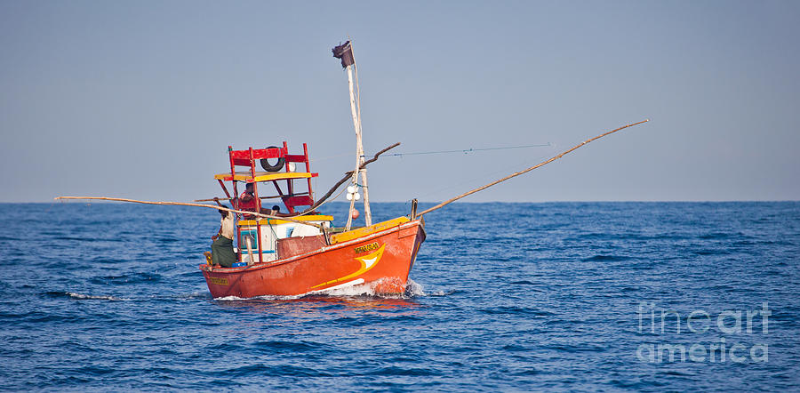 Fishing Boat  Sri Lanka Photograph by Liz Leyden