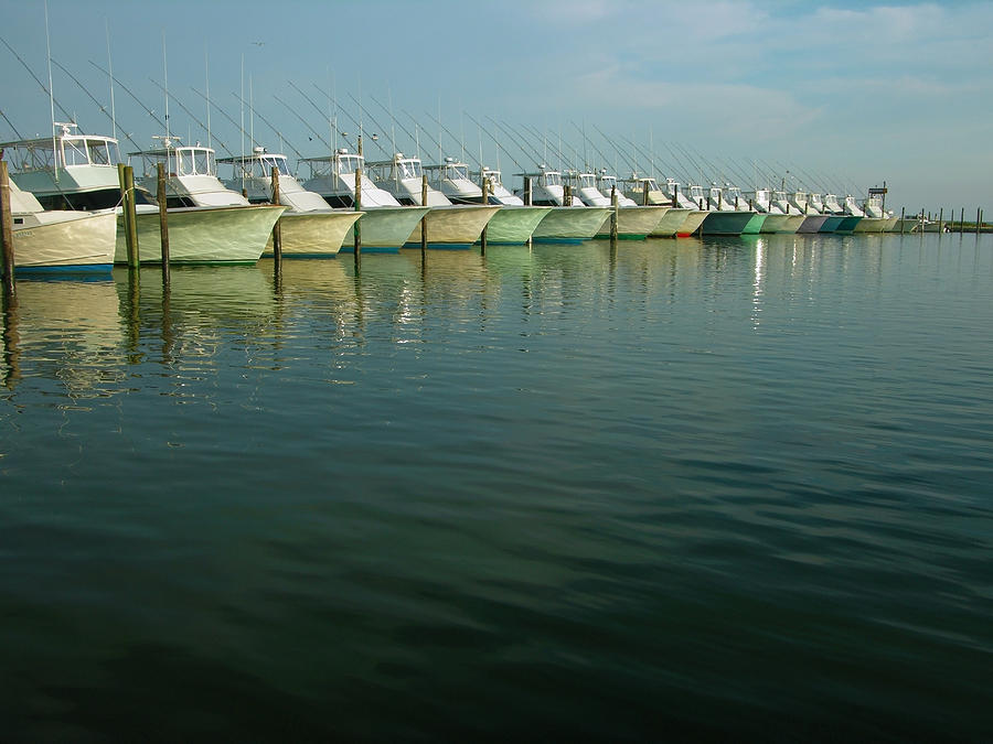 Fishing boats at Oregon Inlet - 1 Photograph by Frank Tozier - Fine Art ...