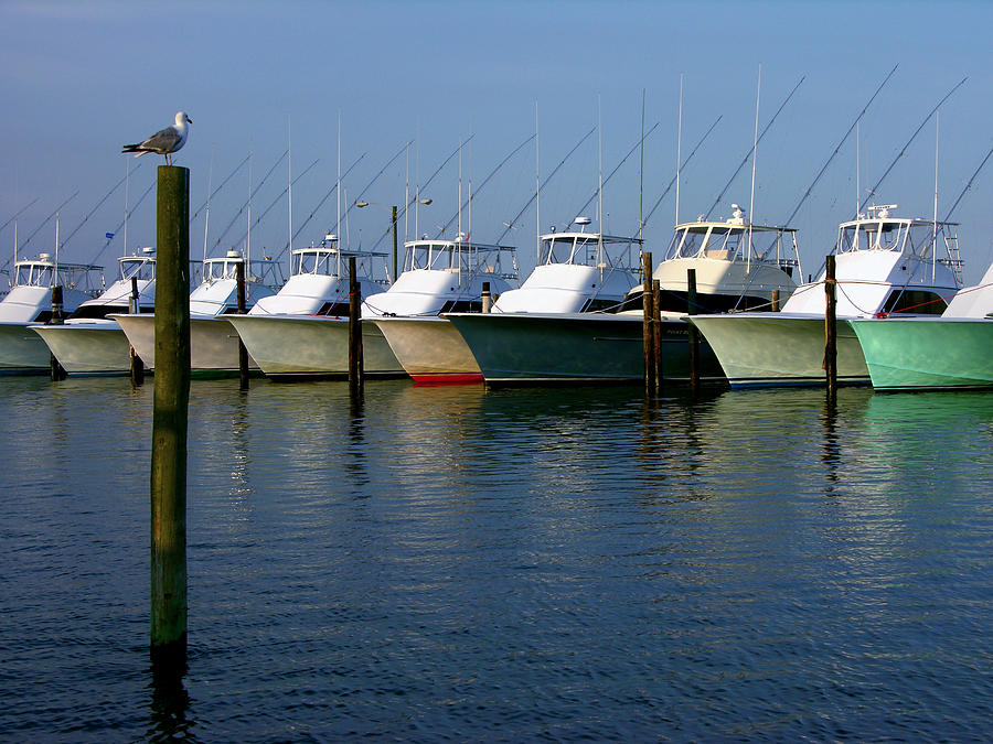 Fishing boats at Oregon Inlet - 2 Photograph by Frank Tozier - Fine Art ...