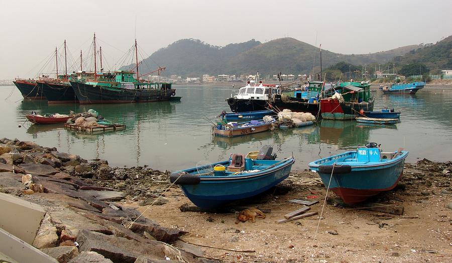 Fishing Boats - Hong Kong Photograph
