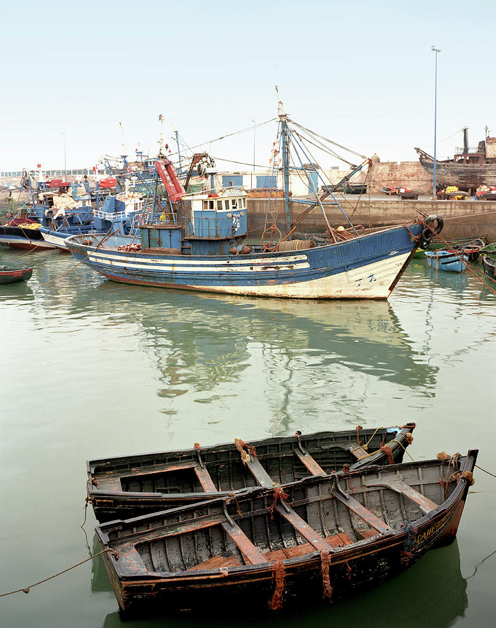 Fishing Boats In Harbor Photograph by Henglein And Steets