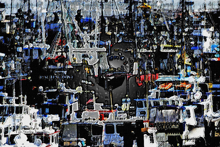 Fishing Boats In Harbor Photograph by Tom Janca Fishing Boats In Harbor Photograph by Tom Janca