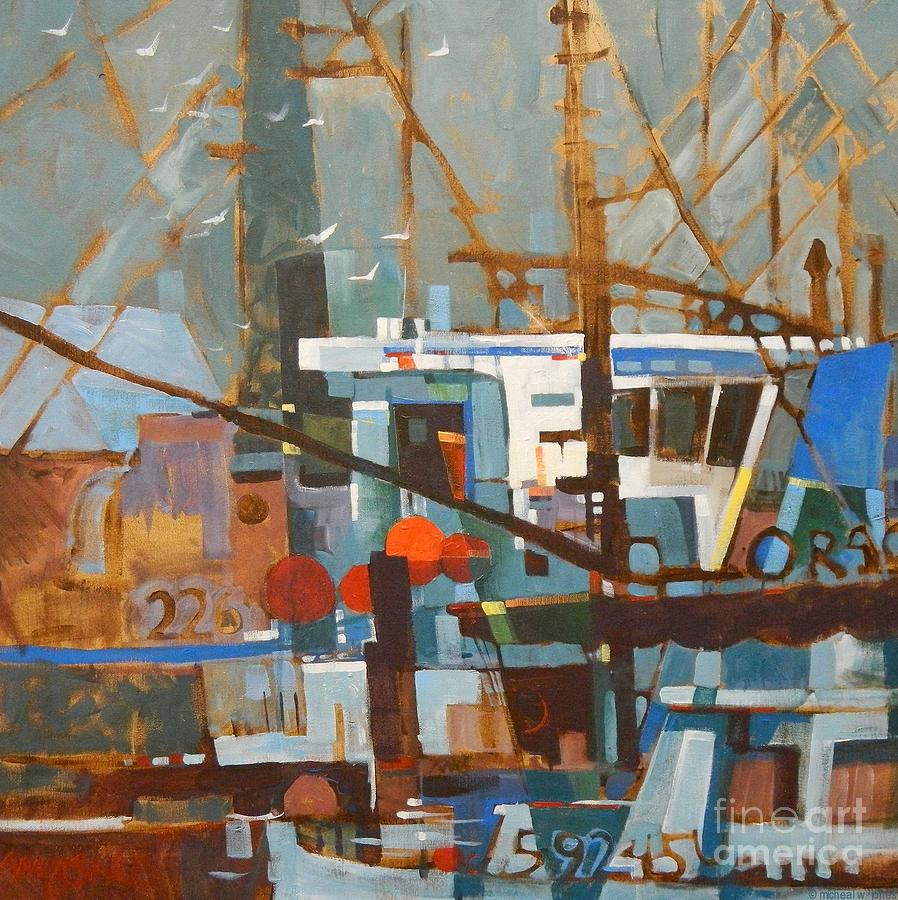 Boat Painting - Fishing Boats by Micheal Jones