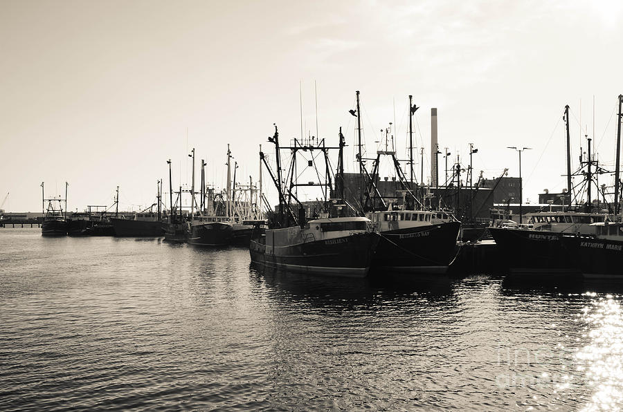 Fishing Boats - New Bedford Pier 3 Photograph by Andrea Anderegg