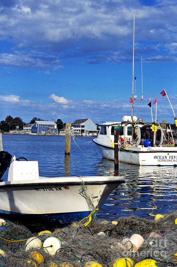 Fishing Boats Ocracoke Island Photograph by Thomas R Fletcher