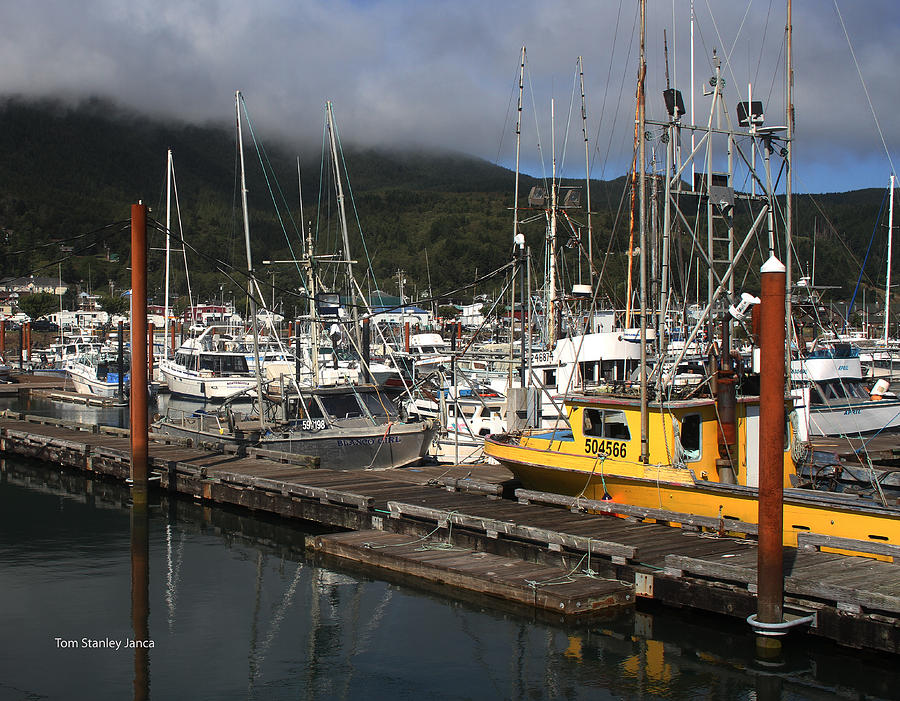 Fishing Boats Waiting In  The Harbor Photograph by Tom Janca