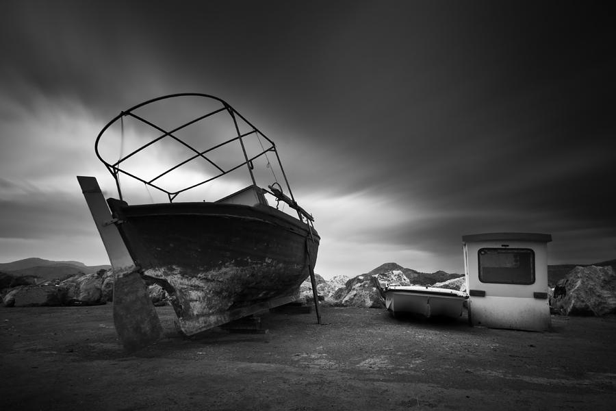 fishing boats X Photograph by Milan Gonda