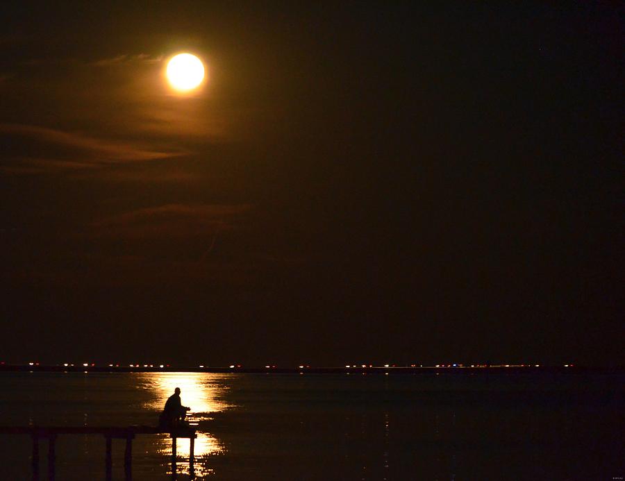 Fishing by Moonlight12 Photograph by Jeff at JSJ Photography