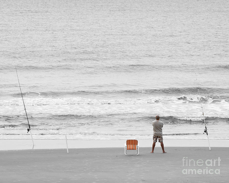 Fishing Cherry Grove SC Photograph by Roger Bailey