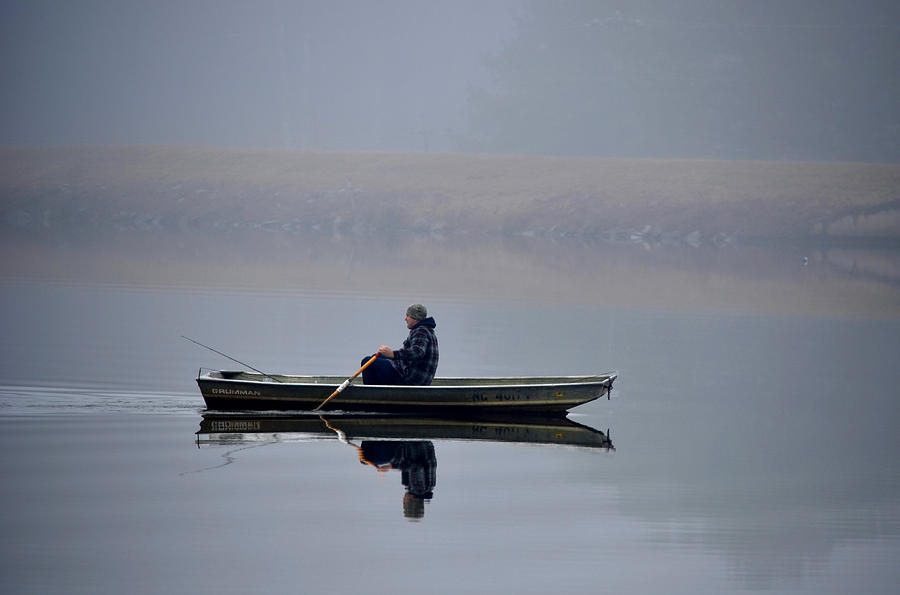 Fishing Day Fog Photograph by Sandi OReilly