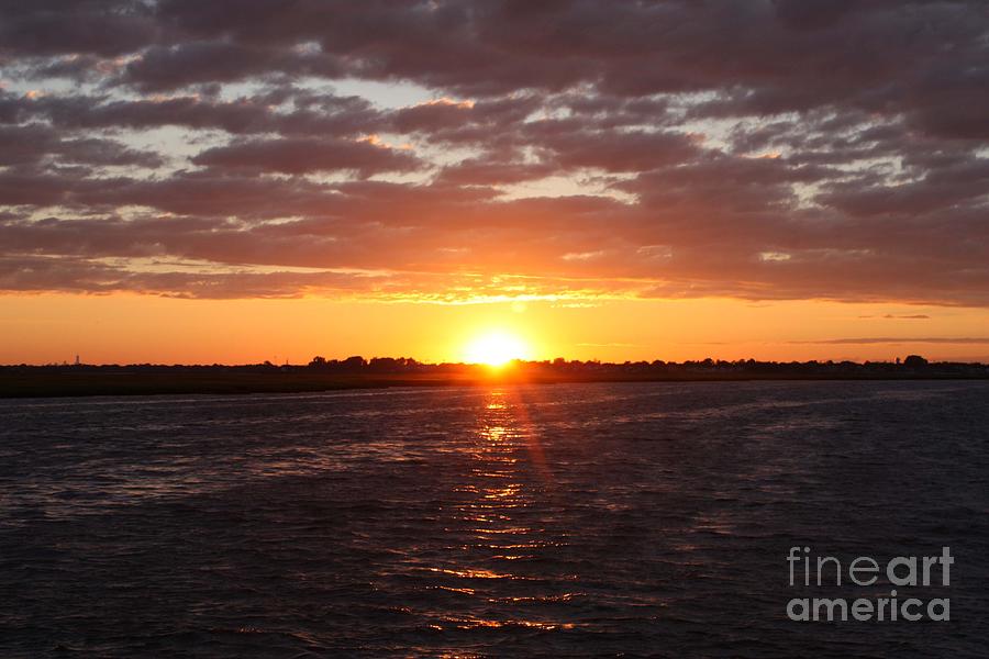 Fishing Day Sunset Photograph by John Telfer