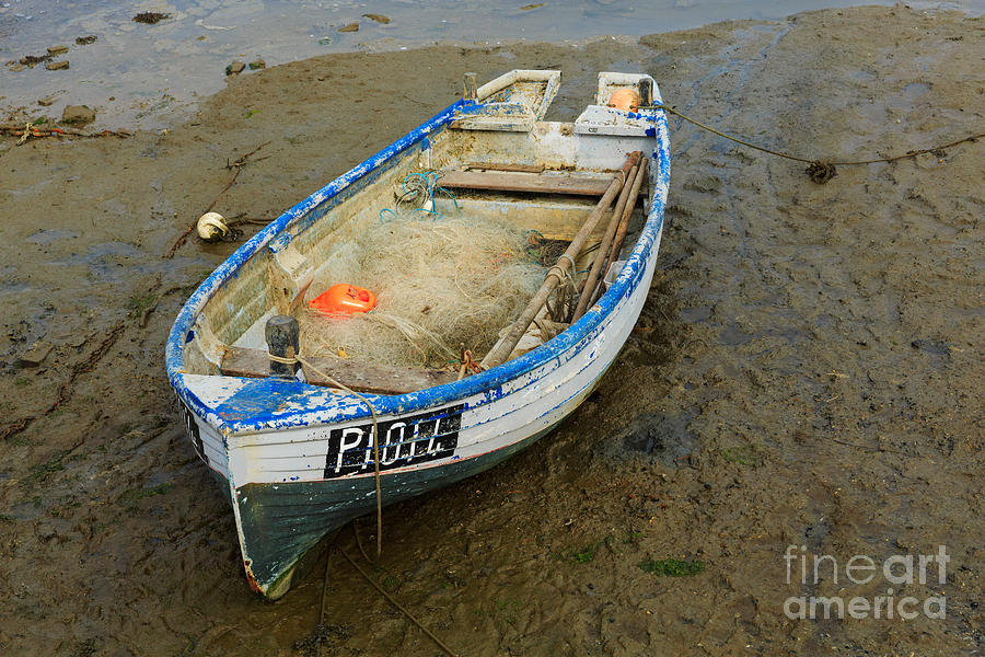 Fishing Dinghy at Low Tide Photograph by Louise Heusinkveld