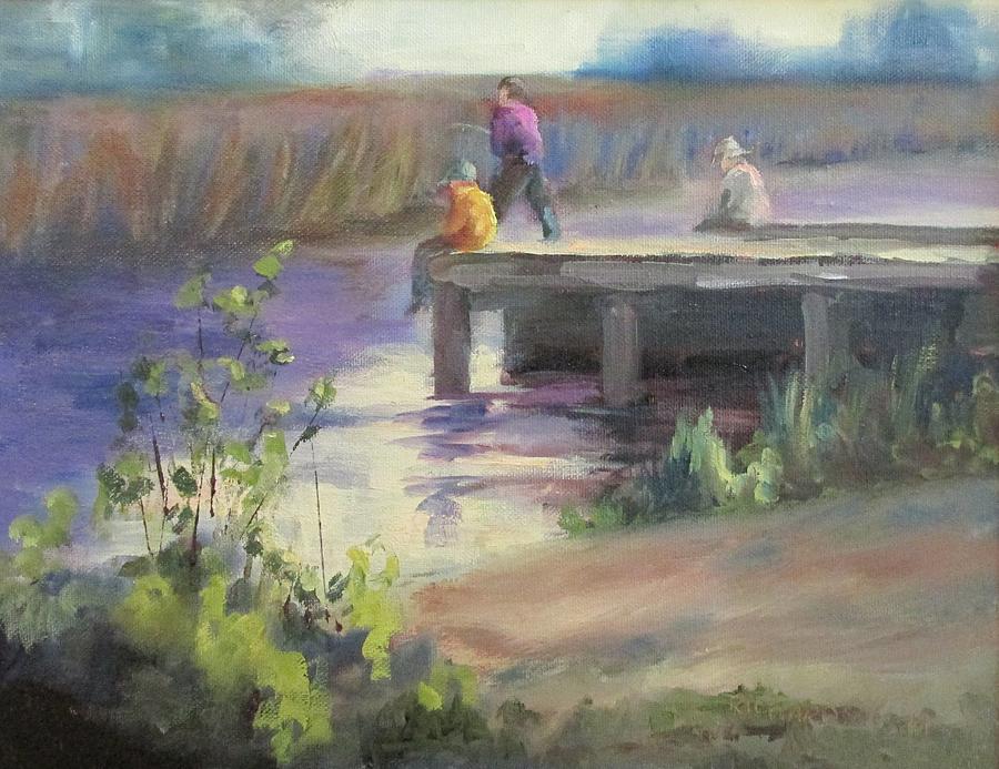 Fishing Fools Painting by Susan Richardson