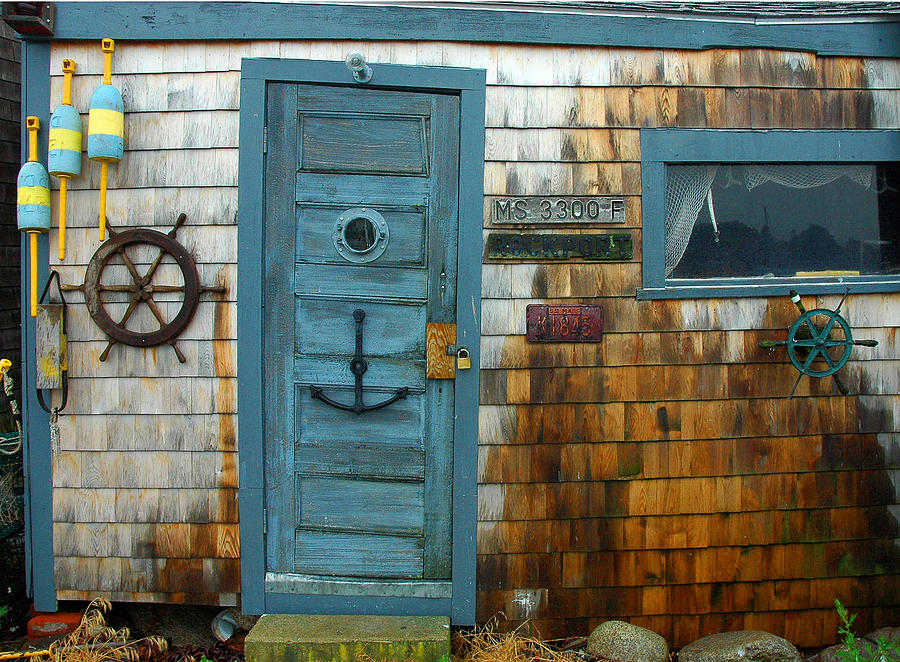 Fishing Hut at Rockport Maritime Photograph by Jon Holiday