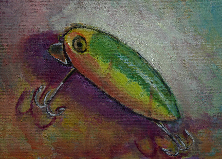 Fishing Lure 1 Painting by Carol Jo Smidt