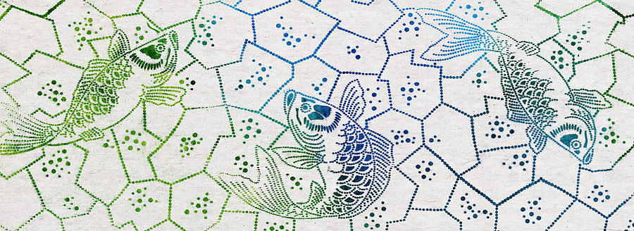 Fish Digital Art - Fishing Net by Aged Pixel