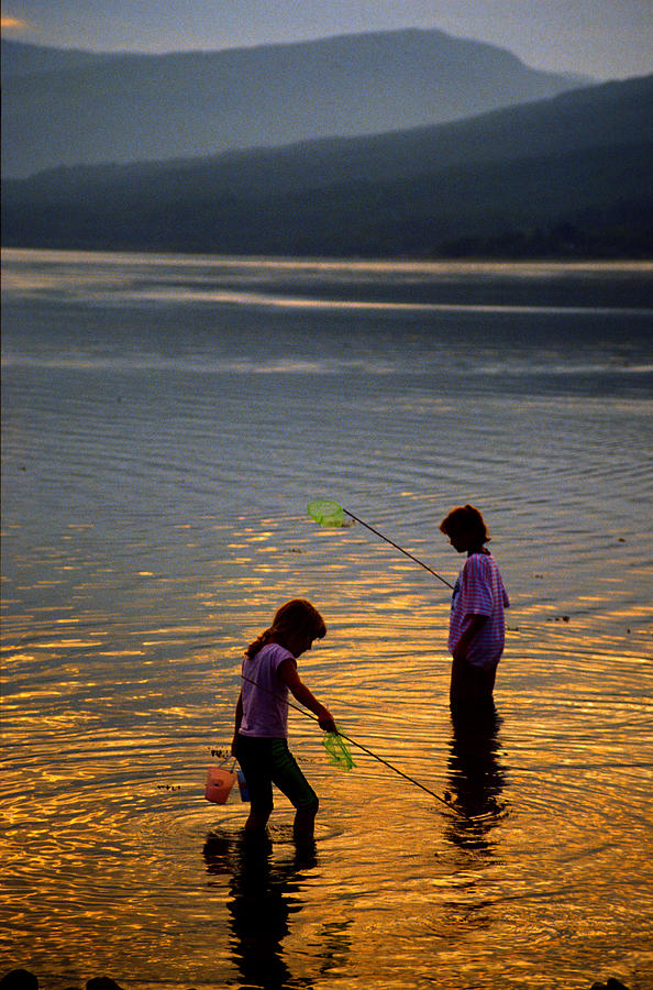 Loch Linnhe Fishing Net Sunset Photograph by Gordon James