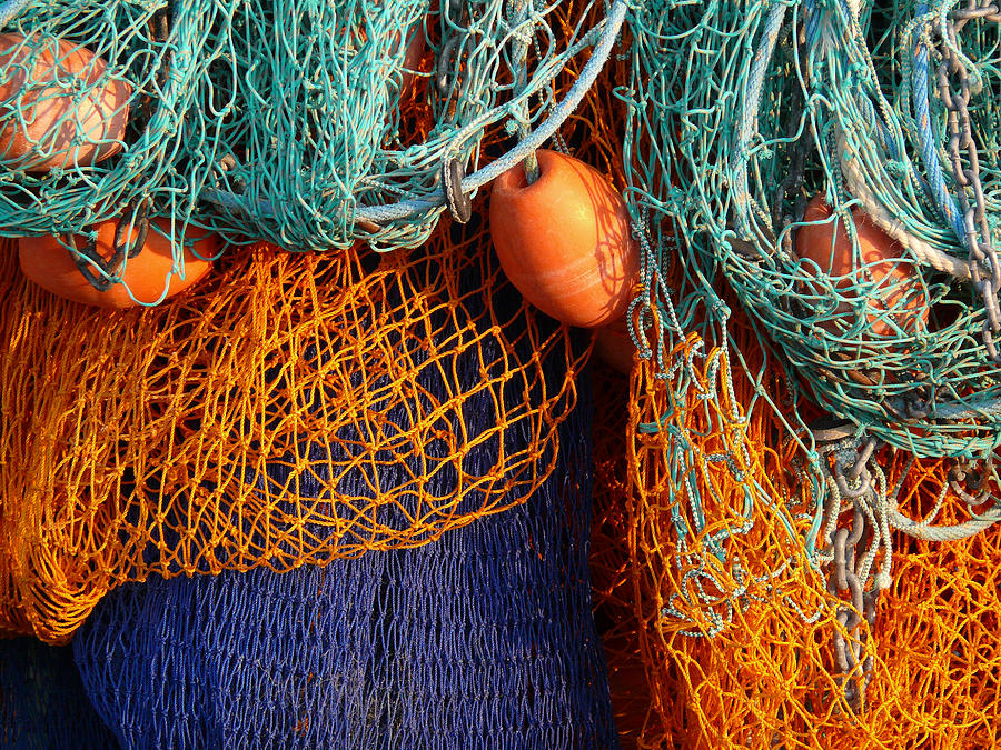 Fishing Nets 1 Photograph by Evelyn Tambour