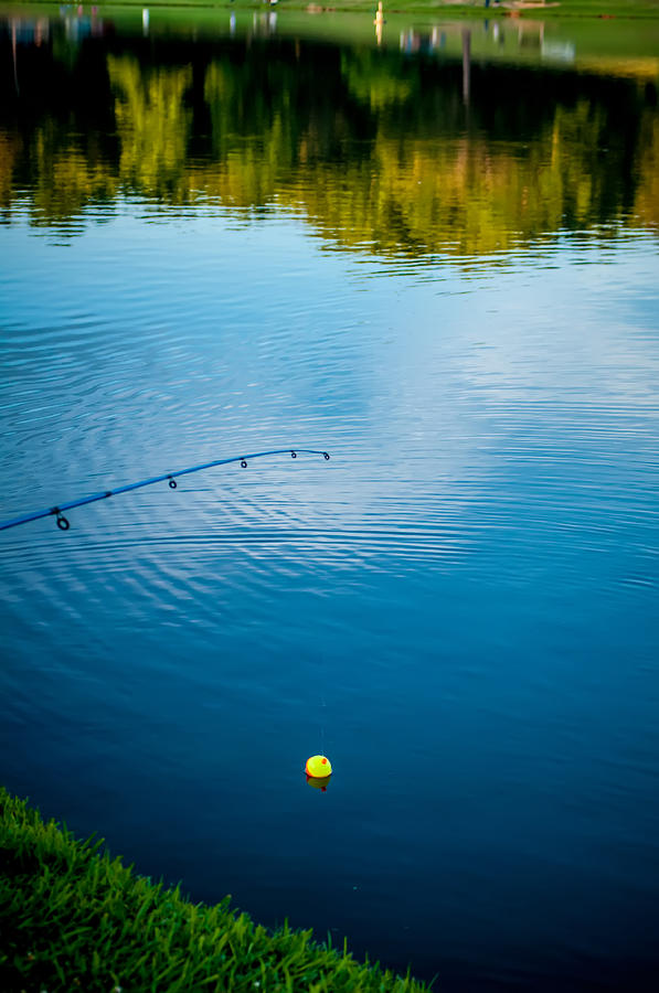 Fishing On A Lake Photograph by Alex Grichenko