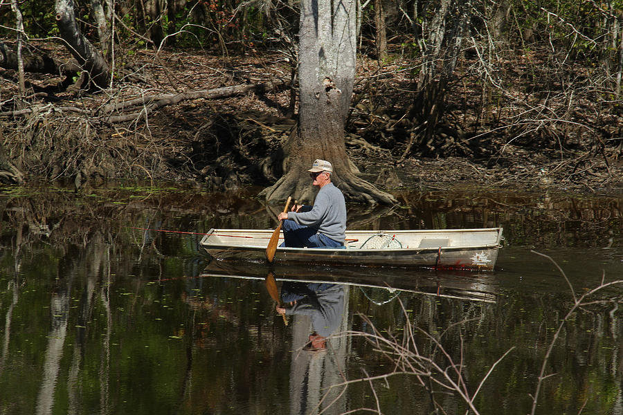 Fishing on the bayou by Ronald Olivier
