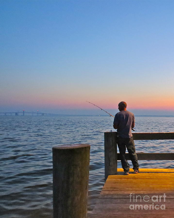Fishing On The Chesapeake  Photograph by Nancy Patterson