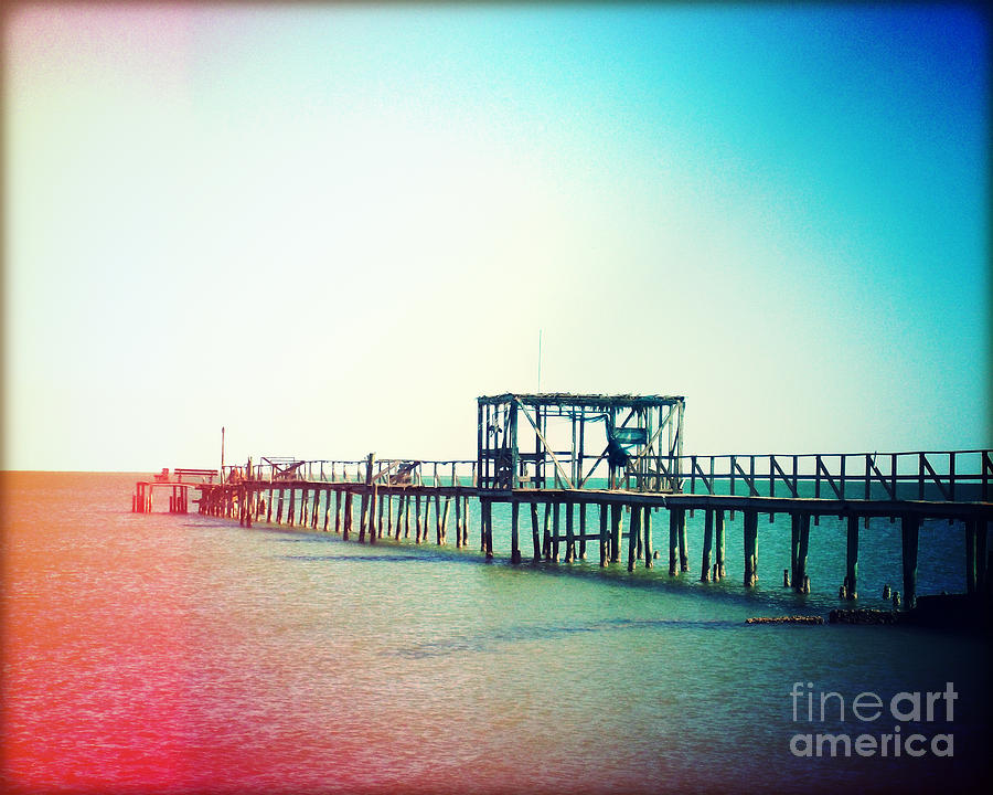 Fishing Pier Photography Light Leaks Photograph by Chris Andruskiewicz