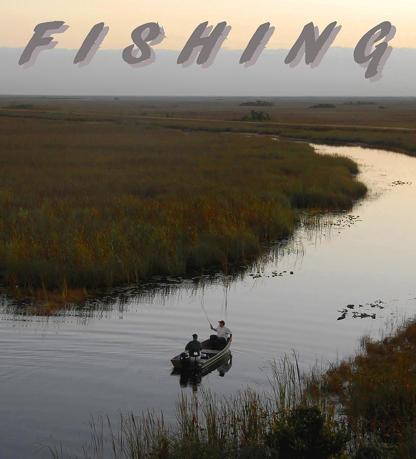 Fishing poster one Photograph by David Lee Thompson