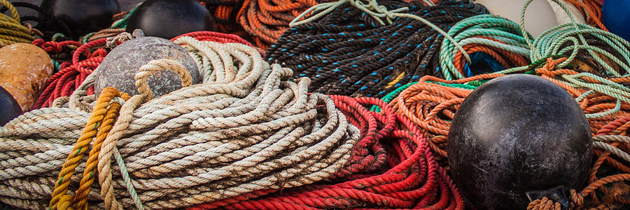 Fishing Ropes And Buoys Photograph