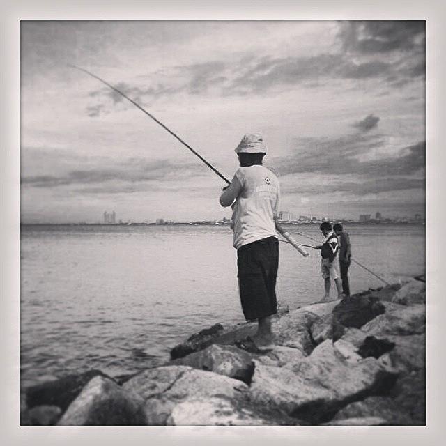 Fish Photograph - Fishing #sea #fishing #jakarta by Dani Daniar