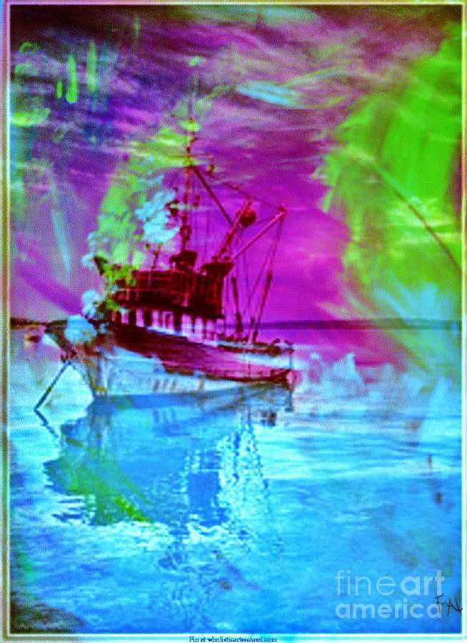 Fishing Trawler Painting by PainterArtist FIN