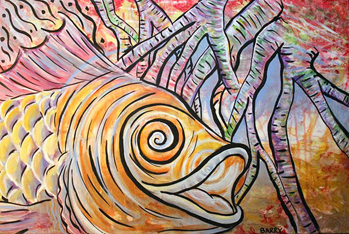 Fish Painting - Fishing Trip by Lorinda Fore