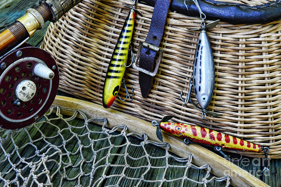 Fishing - Vintage Fishing Lures  Photograph by Paul Ward