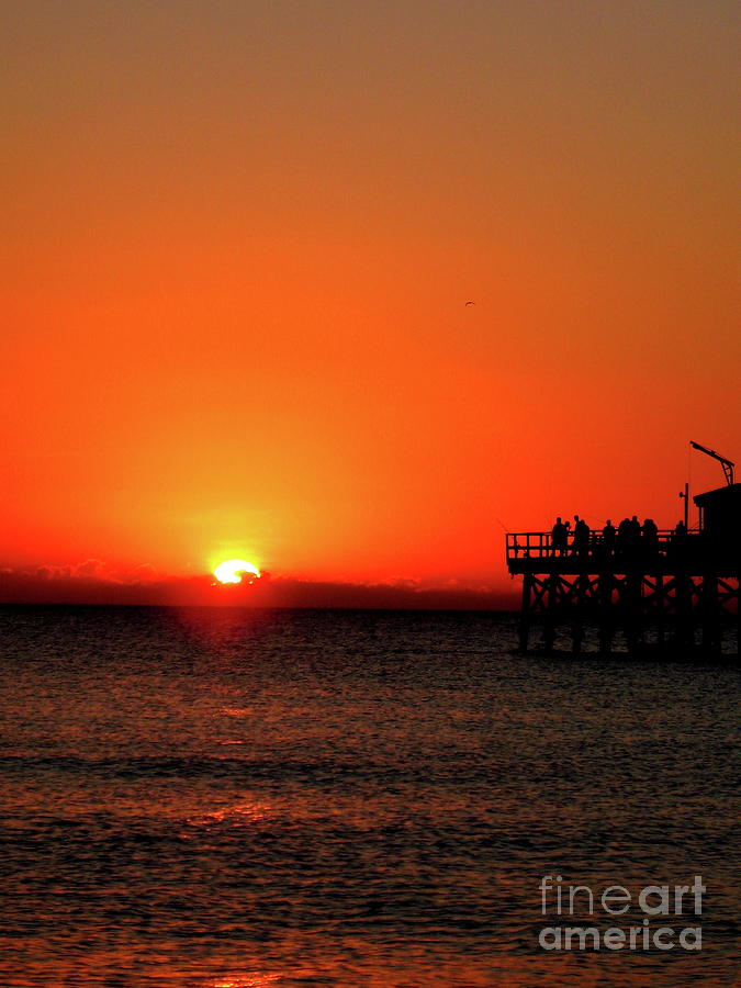 Fishingpier Sunset #1 Photograph by Christiane Schulze Art And ...