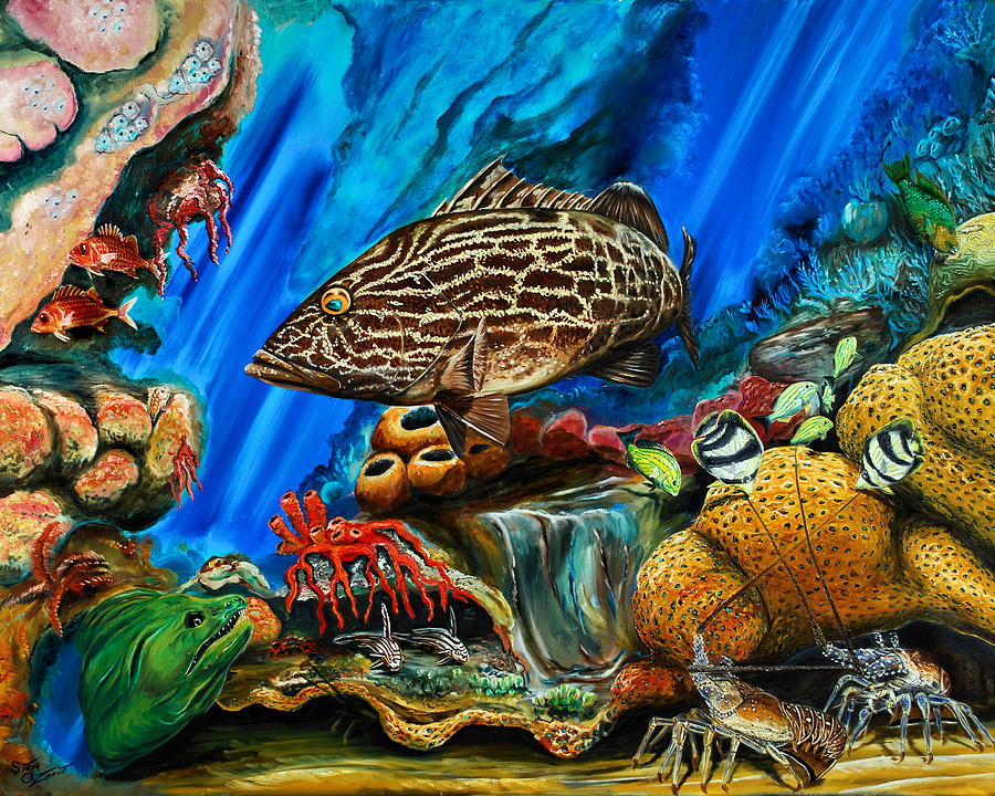 Fishtank Painting by Steve Ozment
