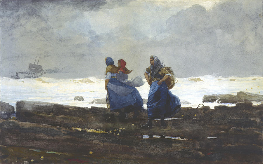Winslow Homer Painting - Fishwives by Celestial Images
