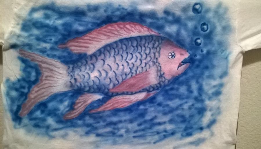 Fish Painting - Fishy by John Fierro